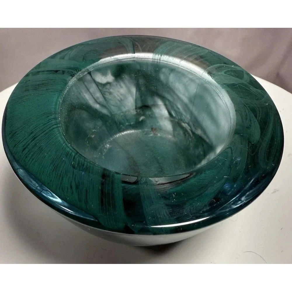 PartyLite Indulgences Awakening Swirl Glass‎ Votive Tealight Holder Set 6 EUC
